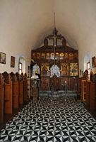 Le village de Vamos en Crète. Iconostase du monastère Saint-Georges à Karydi. Cliquer pour agrandir l'image.