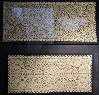 Le village de Vamos en Crète. Dentelle au fuseau au musée ethnographique de Gavalochori. Cliquer pour agrandir l'image.