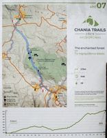 Le village de Vamos en Crète. Plan de la randonnée 7 de l'Apokoronas. Cliquer pour agrandir l'image.