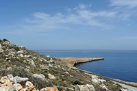 Le village de Souda en Crète. Le cap Drapano. Cliquer pour agrandir l'image.