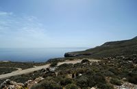 Le village de Souda en Crète. Le cap Drapano. Cliquer pour agrandir l'image.
