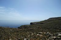 Le village de Souda en Crète. Le cap Drapano. Cliquer pour agrandir l'image.