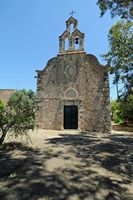 Le village de Vamos en Crète. Une église à Kefalas. Cliquer pour agrandir l'image.