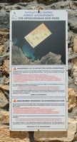 Le village de Vamos en Crète. La parc de plongée de l'Apokoronas dans la crique d'Omprosgialos. Cliquer pour agrandir l'image.