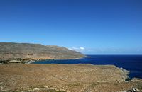 Le village de Zakros en Crète. La côte de Kato Zakros. Cliquer pour agrandir l'image.