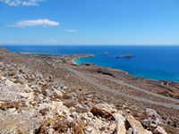 Le village de Ziros en Crète. Des plages de Xerokampos et les îlots Kavalli (auteur Olaf Tausch). Cliquer pour agrandir l'image.
