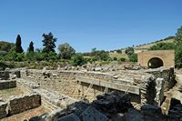 Le site archéologique de Gortyne en Crète. L'odéon. Cliquer pour agrandir l'image.
