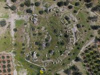 Le site archéologique de Gortyne en Crète. L'amphithéâtre romain (auteur C. Messier). Cliquer pour agrandir l'image.