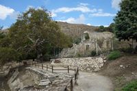 Le site archéologique de Gortyne en Crète. Siphon de l'aqueduc romain (auteur Aleksandr Spridonov). Cliquer pour agrandir l'image.