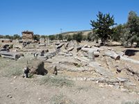 Le site archéologique de Gortyne en Crète. L'atrium du temple d'Antonin (auteur Olaf Tausch). Cliquer pour agrandir l'image.