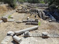 Le site archéologique de Gortyne en Crète. Le temple des divinités égyptiennes (auteur Olaf Tausch). Cliquer pour agrandir l'image.