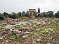 Le site archéologique de Gortyne en Crète. Les ruines de la basilique de Mitropoli (auteur C. Messier). Cliquer pour agrandir l'image.