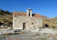 La ville d'Agioi Déka en Crète. Église Saint-Jean à Lendas (auteur Gortyna). Cliquer pour agrandir l'image.