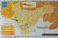 La ville d’Agios Nikolaos en Crète. Plan de la ville. Cliquer pour agrandir l'image.