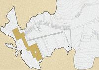 La ville d’Anogia en Crète. Plan de la grotte de l'Ida. Cliquer pour agrandir l'image.