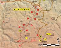 La ville d’Anogia en Crète. Carte du sentier européen E4 - Section 51 d'Anogia à Zominthos. Cliquer pour agrandir l'image.