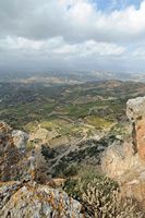 La ville d’Archanès en Crète. La vue vers le nord-ouest depuis le mont Giouchtas. Cliquer pour agrandir l'image.