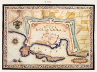 Les fortifications de La Canée en Crète. Les fortifications par Francesco Basilicata en 1618. Cliquer pour agrandir l'image.