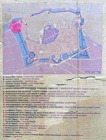 Le port et les fortifications de La Canée en Crète. Plan des fortifications. Cliquer pour agrandir l'image.