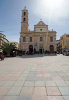 La vieille ville de La Canée en Crète. La cathédrale orthodoxe. Cliquer pour agrandir l'image.