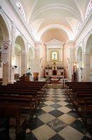 La vieille ville de La Canée en Crète. L'intérieur de la cathédrale catholique. Cliquer pour agrandir l'image.
