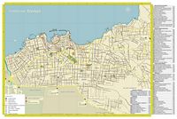 La ville de La Canée en Crète. Plan de la ville en grec. Cliquer pour agrandir l'image.