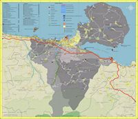 La ville de La Canée en Crète. Plan du dème. Cliquer pour agrandir l'image.