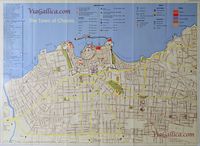 La ville de La Canée en Crète. Plan de la ville. Cliquer pour agrandir l'image.