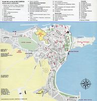 La ville de Corfou. Plan de la ville. Cliquer pour agrandir l'image.