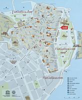 La ville de Corfou. Plan de la vieille ville. Cliquer pour agrandir l'image.
