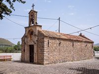 La ville d'Évangélismos en Crète. L'église de la Présentation de Marie à Sklavérochori (auteur C. Messier). Cliquer pour agrandir l'image.