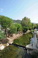 La ville de Gazi en Crète. La rivière de Fodélé. Cliquer pour agrandir l'image.
