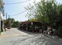 La ville de Gazi en Crète. La rue Melissidi à Fodele. Cliquer pour agrandir l'image.