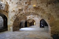 Les fortifications d’Héraklion en Crète. Le vestibule du rez-de-chaussée de la forteresse. Cliquer pour agrandir l'image.
