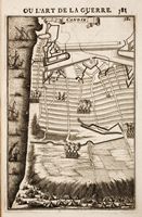 Les fortifications d’Héraklion en Crète. L'attaque du bastion Saint-André en 1669 (Alain Manesson, 1696). Cliquer pour agrandir l'image.