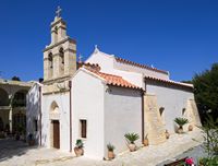 La ville d’Héraklion en Crète. Catholicon du monastère de Paliani (auteur C. Messier). Cliquer pour agrandir l'image.