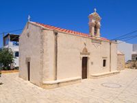 La ville d’Hersonissos en Crète. L'église Saint-Basile de Koutouloufari (auteur C. Messier). Cliquer pour agrandir l'image.