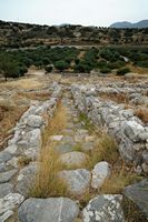 La côte nord de la commune d’Iérapétra en Crète. Quartier Ad des ruines de Gournia. Cliquer pour agrandir l'image.
