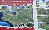 La côte nord de la commune d’Iérapétra en Crète. Panneau d'information à Kavoussi. Cliquer pour agrandir l'image.