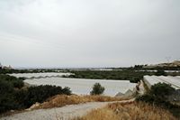 La côte sud de la commune d’Iérapétra en Crète. Serres horticoles. Cliquer pour agrandir l'image.