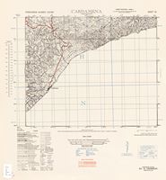 La ville de Kardamena sur l’île de Kos. Carte topographique de la région (U. S. Army, 1943). Cliquer pour agrandir l'image.