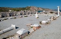 Η βασιλική ο Άγιος Στεφάνος (Agios Stefanos) περίπου Κέφαλος στο νησί Κως (συντάκτης Michal Osmenda). Κάντε κλικ για μεγέθυνση.