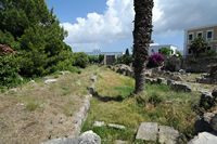 La ville gréco-romaine de Kos. Les ruines des fortifications de la ville antique de Kos. Cliquer pour agrandir l'image.