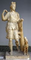 De Italiaanse stad Cos - Standbeeld van Artemis aan het archeologische Museum van Kos (auteur Tedmek). Klikken om het beeld te vergroten.
