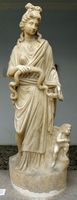 La ville italienne de Cos. Statue d'Hygie au Musée archéologique de Kos (auteur Tedmek). Cliquer pour agrandir l'image.