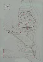 Le château Saint-Ange (Angelókastro) à Corfou. Plan du château d'Angelokastro. Cliquer pour agrandir l'image.