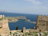 The acropolis of Lindos in Rhodes. Click to enlarge the image.