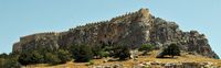 Die Akropolis von Lindos in Rhodos. Klicken, um das Bild zu vergrößern.