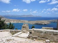 The fortress of Lindos in Rhodes. Click to enlarge the image.