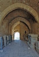 Gatehouse of the castle of Lindos in Rhodes. Click to enlarge the image.